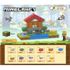 Конструктор магнітний "Minecraft", 46дет  в кор-ці, 726186