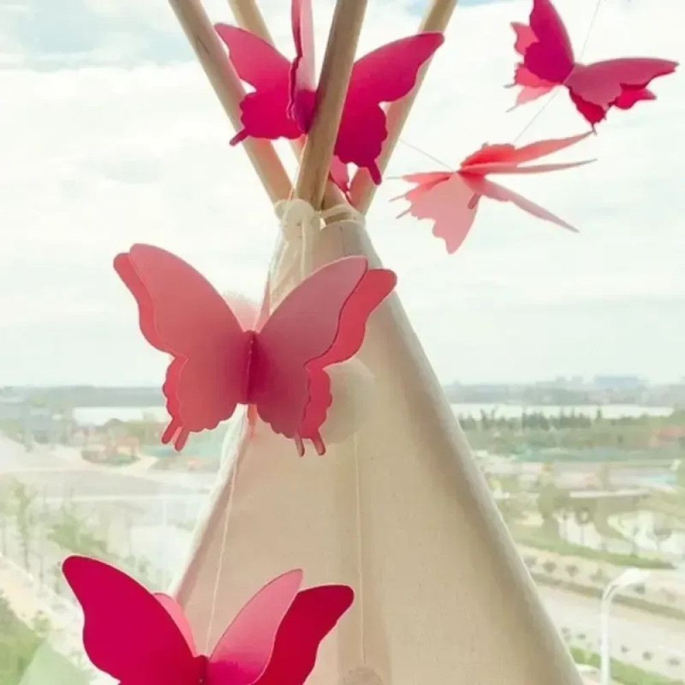 Вивіска гірлянда Метелики рожеві 14262