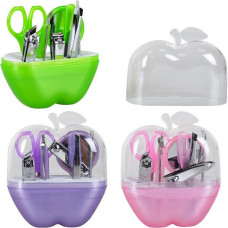 Набір для манікюру "Яблуко" 9 предметів 12x10x4,5 см 021-2 (90363)