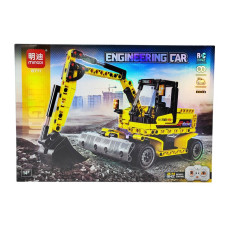 Конструктор машина на радіокеруванні Спецтехніка Екскаватор Жовтий