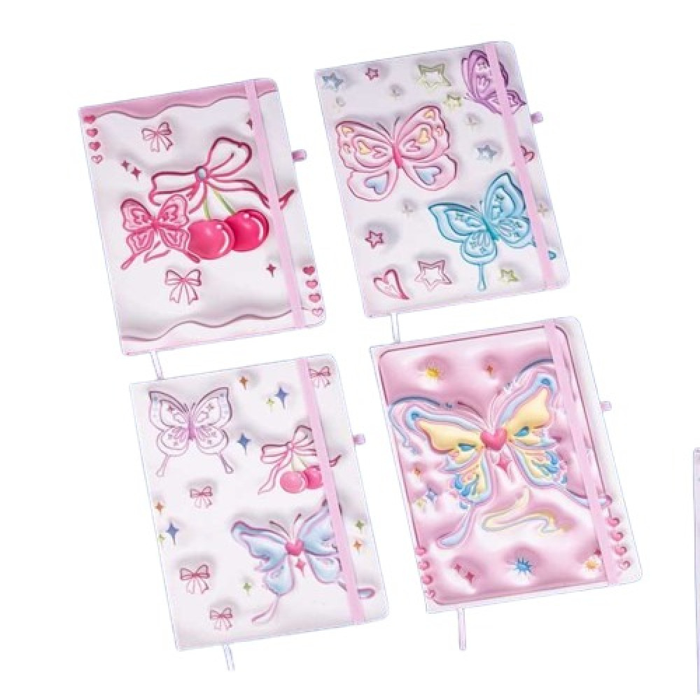 Блокнот MALEVARO Butterfly2 А5 80 аркушів на гумці тверда обкладинка (762435ML)