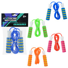 Скакалка арт. JR2209 (200шт), 4 мікс кольри,  на підшипниках  2,7м, у пакеті 14*3*24см