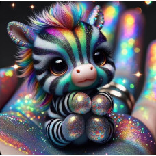 Алмазна мозаїка "Маленьке диво у руці", 20*20см, на рамці, в кор. 21*21*2,5см, ТМ Dreamtoys S10376