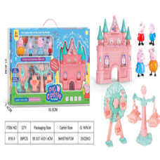 Набір героїв пепа 618-3 (36) 4 фігурки, аксесуари, замок