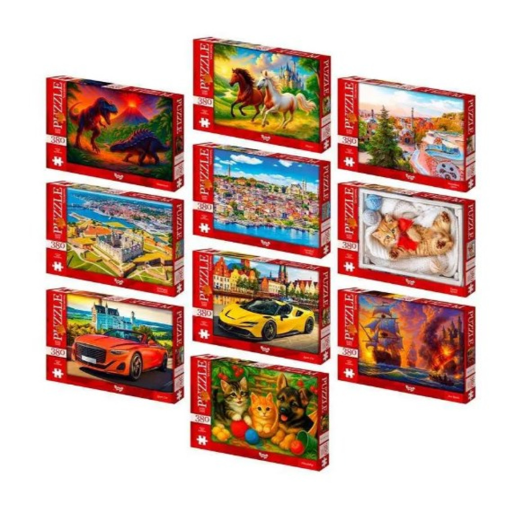 Пазли 380 ел. с.7 (10) C380-07-01,02,03,04...10