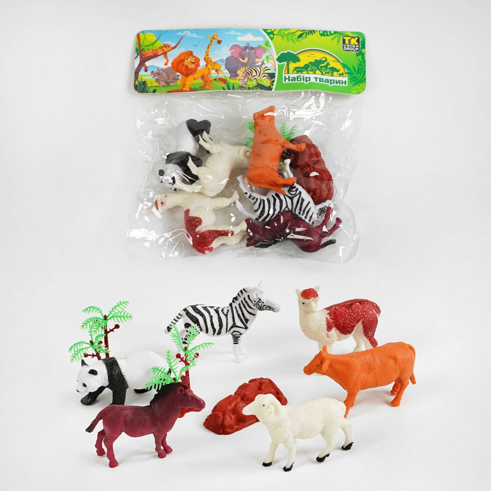 Набір диких тварин TK - 1674 (144) "TK Group", 6 фігурок, у пакеті