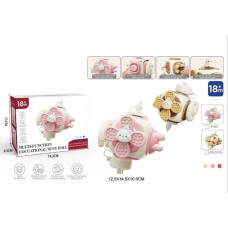 Бізіборд FXB 61 (144) 2 кольори, спінер, кермо з тріскачкою, вмикач-вимикач, подвійна розетка, пальчикова гра, отвір з ключиком, в коробці