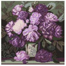 Набір з алмазною мозаїкою "Мелодія пелюсткових барв" 40х40см AMO20038