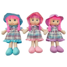 Лялька FJ18048 (48шт) 43см, м'яконабивна, петелька, 3 кольори, у пакеті, 28-48-9см