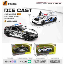 Машинка металл,двери открываются (19*8*9,2см) №3213B