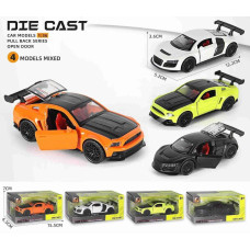 Машинка метал, двері відчиняються №3681A-3682A (15,5*6,5*7 см)