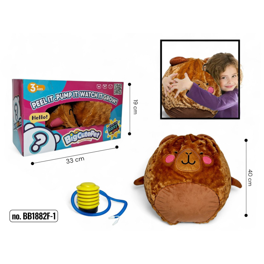 Надувний  плюшевий м'яч "Капібара" 50 см BB1882F-1