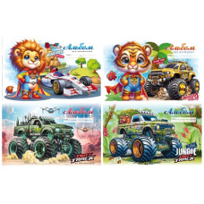 Альбом для малювання на скобі, формат 202х292 мм, 20 аркушів 24150-24153