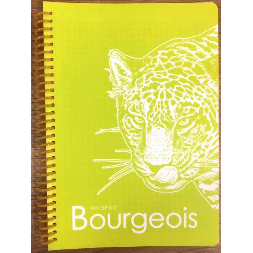 Блокнот на спіралі А5, 80 аркушів, 60 г/м2, блок у клітинку, N9627