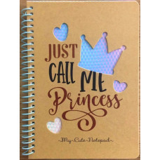 Блокнот Крафт на спіралі В6, 80 аркушів, 60г/м2, блок у клітинку, N9614