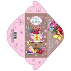 Конверт для грошей розмір 8,4 см х 16,7 см КВ 25-38