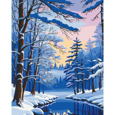 Набір для розпису "Зимовий ліс" 40x50 см 11048-AC