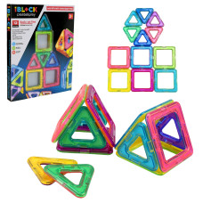 Магнітний конструктор арт. PL-925-03 (96шт/2)   12дет.короб. 21,3*2,2*28см