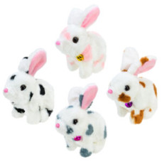 М'яка інтерактивна арт. C23917 (140шт) кролик ходить, звук, рухає вушками та носом 4 мікс 15*8*16см