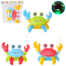 Тварина муз. арт. 776-5 (180шт/2) 3 кольори краб, світло, звук, пакет. 24*9*20 см