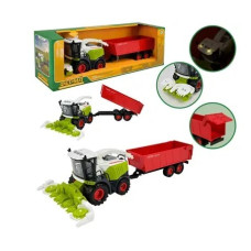 Комбайн із причепом батар. арт. AP9925 (36шт/2),світло,звук,у короб.43,5*13*14,5см