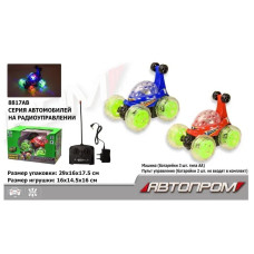 Перевертиш  р/к АВТОПРОМ арт. 8817AB (24шт) акум., 2 кольор., свет.колеса, короб.  29*16*17,5 см