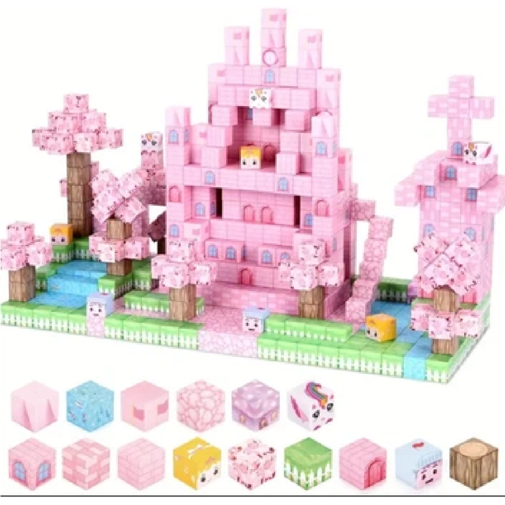 Конструктор магнітний "Minecraft", 200дет коробці  27*27см