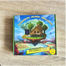 Конструктор магнітний "Minecraft 10882", 200дет  27*27см