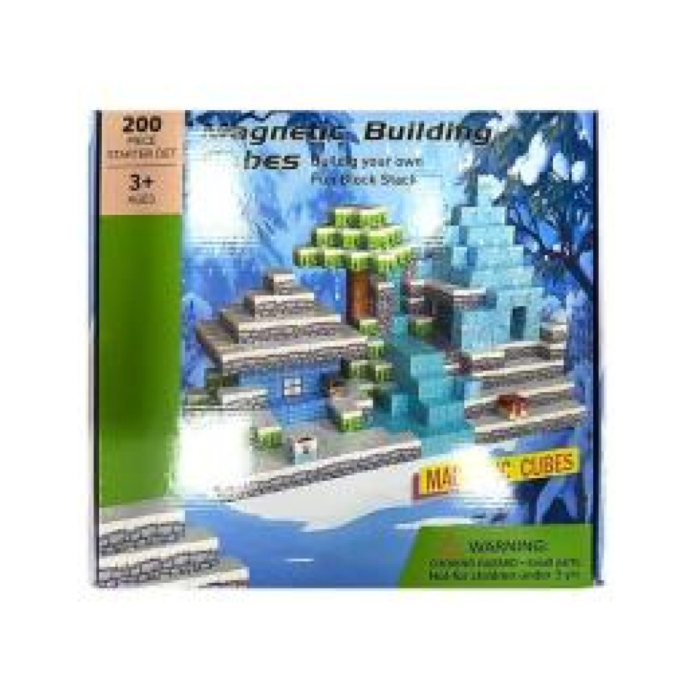 Конструктор магнітний 11215M "Minecraft", 200дет  27*27см