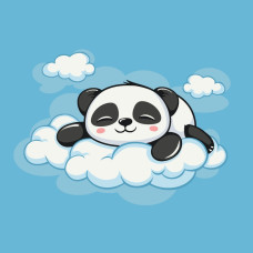 Набір для розпису "Сонна Пандочка" 30x30 см 15612-AC