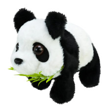 М'яка інтерактивна C23902 (120шт) панда  ходить, звук, рухає носом та вушками 15*9*12см