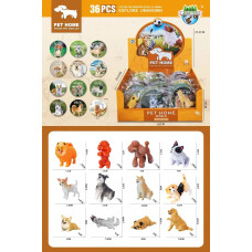 Тварини арт.JS20-9 (720шт) песики, 36шт у боксі р-р 6*3*5см, бокс 26*10*25,5см