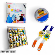 ГОДИННИК HAPPY TIME МІНЬЙОНИ 24  ШТ В УПАКОВЦІ