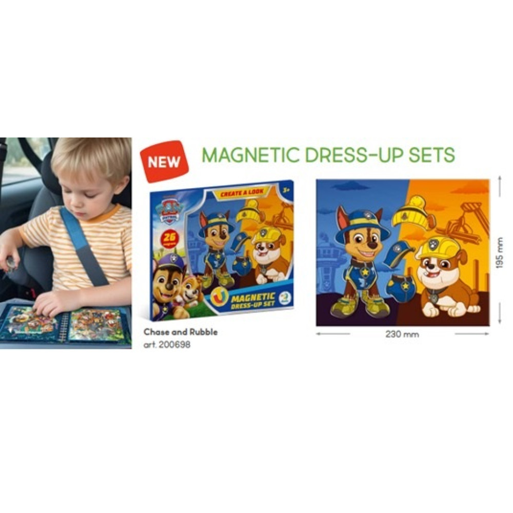 Магнітна гра одягалка «Гонщик і Кремез»200698