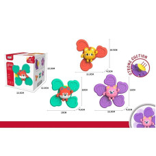 Брязкальце-спінер 668-76 (72) 3 види, 3 штуки, присоски, в коробці, ВИДАЄТЬСЯ ТІЛЬКИ МІКС ВИДІВ