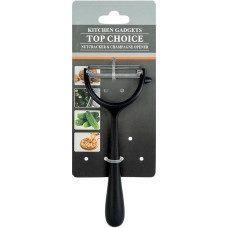 Ніж для чищення овочів 15 см 55 г "TOP CHOICE" металевий, горизонтальний KT128 (124537)