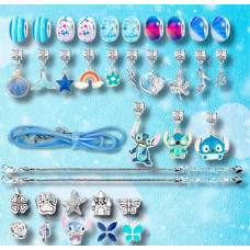 Набір для створення браслетів у коробці PANDORA футлярі Стіч з сумочкою