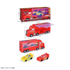 Трейлер інерційний 038-31 (96шт/2) 2 машинки, у коробці 28,3x11,2x7,5 см