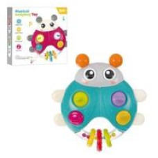 Музичне брязкальце G 310 Штрихкод=40225 (48) підсвічування, мелодії, звуки, пальчикові ігри, гумові гризунці, в коробці