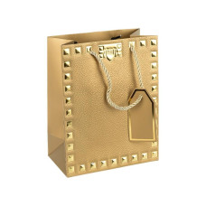 Пакет подарунковий 26х32х12 см із тисненням фольгою GOLD HL-1911 (124831)