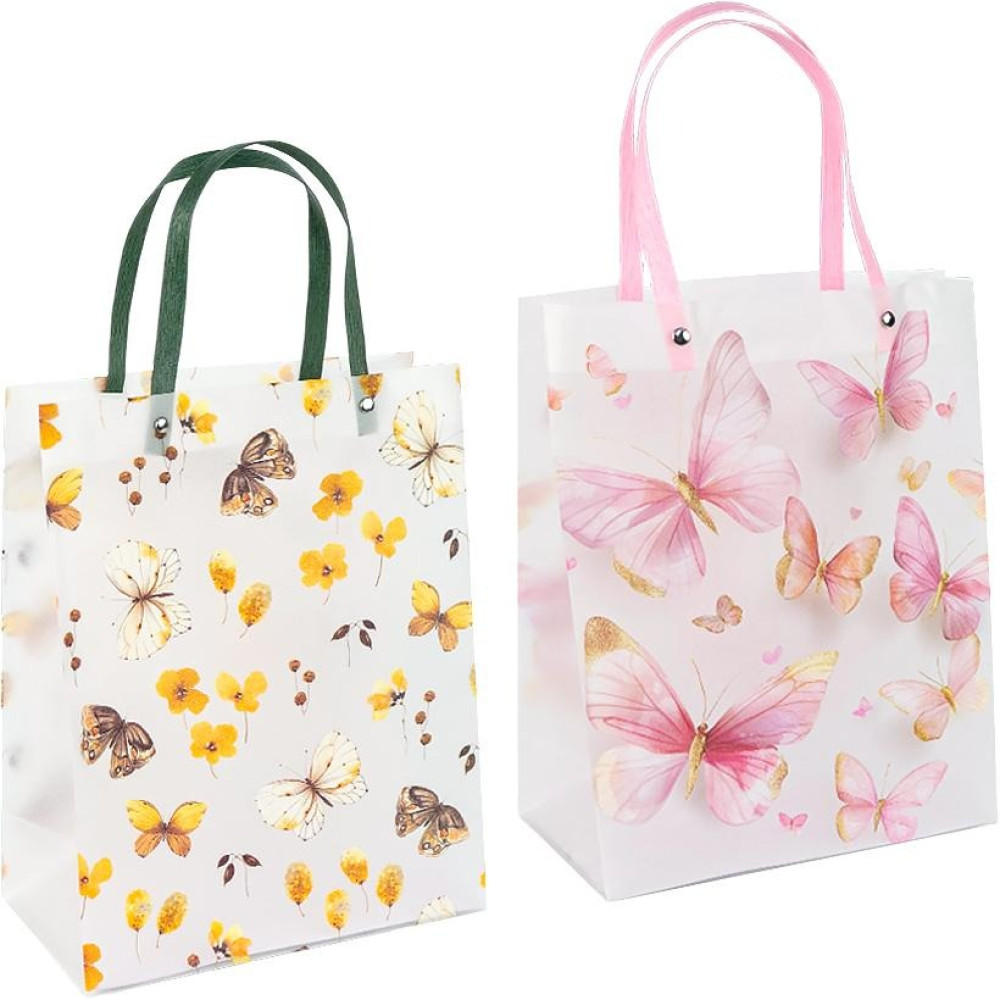 Пакет подарунковий 30х23х12 см пластиковий з ручками HL-307 (125005)