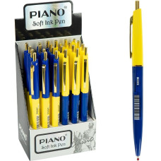 Ручка масляна PIANO автоматична PT-056 синя (124631)