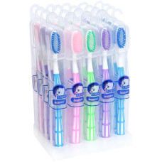 Зубна щітка "Lanshare" 19 см з ультратонкою щетиною 0,01 мм у пластиковому футлярі 2912 (124510)