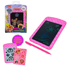 Планшет для малювання Paw Patrol арт. KH74/002L(40шт) LCD екран 6,5'', трафарет, наліпки блістер 15*22*3см