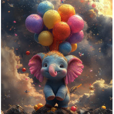 Алмазна мозаїка "Казковий політ", 20*20см, на рамці, в кор. 21*21*2,5см, ТМ Dreamtoys S10120