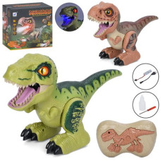 Динозавр 799-998B-999B (10шт) р/к2,4G, акум, 29см, звук, світло, їздить, пара/дим, USBзарядне, 2 кольори, в кор-ці, 19,5-19,5-12,5см