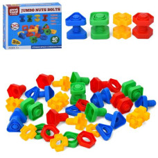 Конструктор B0010 (72шт) на шурупах, болти, гайки, 40дет, в кор-ці, 22-18-5,5см