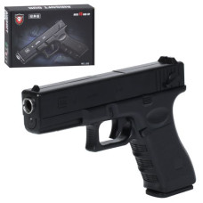 Пістолет J02 (42шт) 19см, стріляє пластиковими кулями, в кор-ці, 24,5-17-4,5см