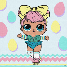 Набір для розпису по номерах для дітей "L.O.L. Surprise! Spring Bling DAWN" 30х30см KHO1226
