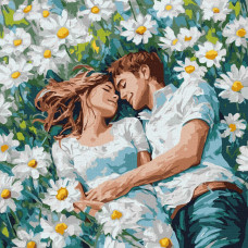 Набір для розпису по номерах "Твої обійми серед квітів" 40х40см KHO8629